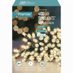 Premier Decorations Timelights B/O Multi-Action 400 LED - Wm Wht