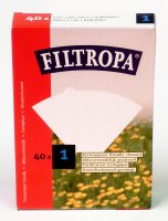 Filtropa Coffee Filter Papers Size 1 Bleached (Box of 40)
