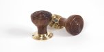 rosewood ringed mortice / rim knob set