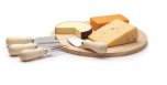 KitchenCraft 25cm Wood Cheese Board Serving Set
