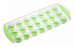 cw flexible pop out 21 hole ice cube tray green