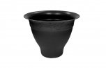 Thumbs Up Meadowfields Round Planter 60cm - Black