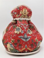 William Morris Red Minor Strawberry Thief Victorian Tea Cosy