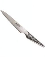 Global Knives Classic Series Utility Knife 15cm Scalloped Blade