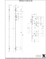 BZP Winkhaus 1.77m AV2 RH Heritage Lock 45mmBS