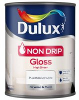 Dulux Non Drip Pure Brilliant White Gloss Paint 750ml