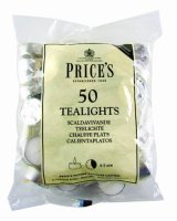 Prices White Tea Lights (Pack of 50)
