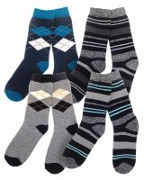 Country Club Therma Feet Extra Warm Thermal Socks - Mens Assorted