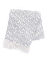 Country Club Oxford Recycled Throw -  Grey