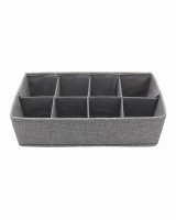 Country Club 8 Section Drawer Divider/Organiser 36x18x10cm - Grey