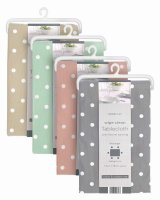 Country Club Polka Dot Design Wipe Clean Tablecloth 132x178cm - Assorted