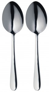 master class stainless steel serving spoons (set of 2)