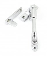 Polished Chrome Night-Vent Locking Reeded Fastener