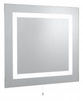 Searchlight Bathroom Led Mirror Light Ip44 Illuminated Mirror Rectangular-2Lt Mirror Glass