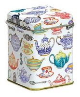 Elite Deborah Pope - Tea/Coffee Teapot 100gm Square Tin