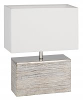 Pacific Lifestyle Hampton White Wash Wood Table Lamp