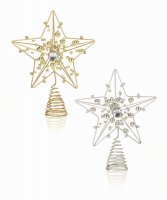 Premier Decorations Metal Tree Top Star - Assorted