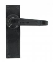 Black Deluxe Lever Latch Set