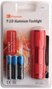 Kingavon 9 LED Aluminium Torch