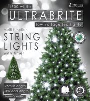 Jingles 1500 UltraBrite Multi-Function LED Lights with Timer - White