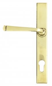 Aged Brass Avon Slimline Lever Espag. Lock Set