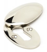 Polished Nickel Oval Escutcheon & Cover