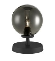 Esben Touch Table Lamp Matt Black With Smoked Glass