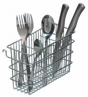 KitchenCraft Hook Over Cutlery Draining Basket 20cm x 12cm x 8cm