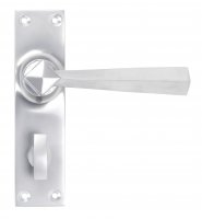 Satin Chrome Straight Lever Bathroom Set