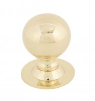 Polished Brass Ball Cabinet Knob 31mm