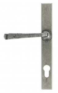 Pewter Avon Slimline Lever Espag. Lock Set