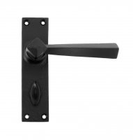 Black Straight Lever Bathroom Set