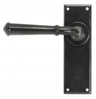 Black Regency Lever Latch Set