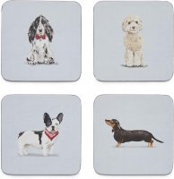 Cooksmart Pack of 4 Dog Coasters