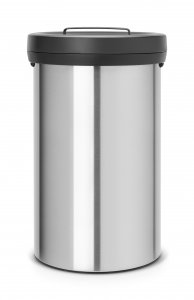 Brabantia 60 Litre Big Bin in Fingerprint Proof Matt Steel