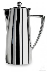Caf Stl Art Deco Mirror Finish 28oz Stainless Steel Coffee Pot