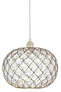Dar Juanita Acrylic Non Electric Pendant Gold
