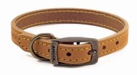 Ancol Timberwolf Mustard Leather Dog Collar - Size 2