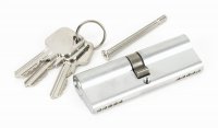 Satin Chrome 45/45 5pin Euro Cylinder