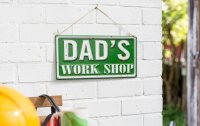 La Hacienda Embossed Metal Sign 20 x 40cm - Dad's Work Shop