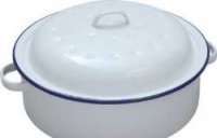 Falcon White Round Enamel Roaster 20cm