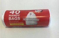 Tidyz Handy Bags with Tie Handle Roll of 40