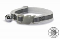 Ancol Reflective Safety Buckle Cat Collar - Silver