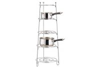 Apollo Housewares Chrome Saucepan Stand 5 Tier