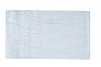 Aqualona Ripple Bath Mat 40cm x 70cm White