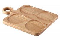 Apollo Rubberwood Dip Serving Board