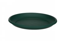 Whitefurze 43cm Venetian Saucers for Round Planters - Forest Green