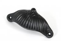 Black 4" Flower Drawer Pull