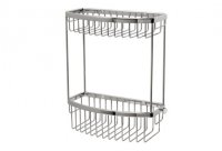 Miller Classic D Shaped Basket Two Tier - Chrome