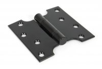 Black 4" x 2" x 4"  Parliament Hinge (pair) ss